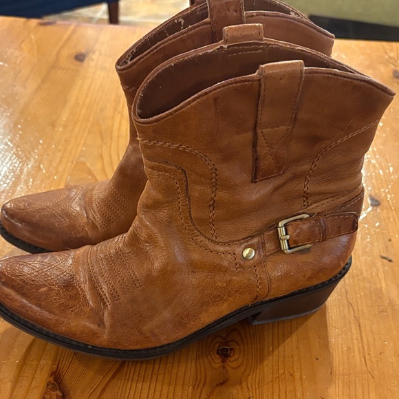 Franco Sarto Brown Ankle Boots vintage - Picture 6 of 10